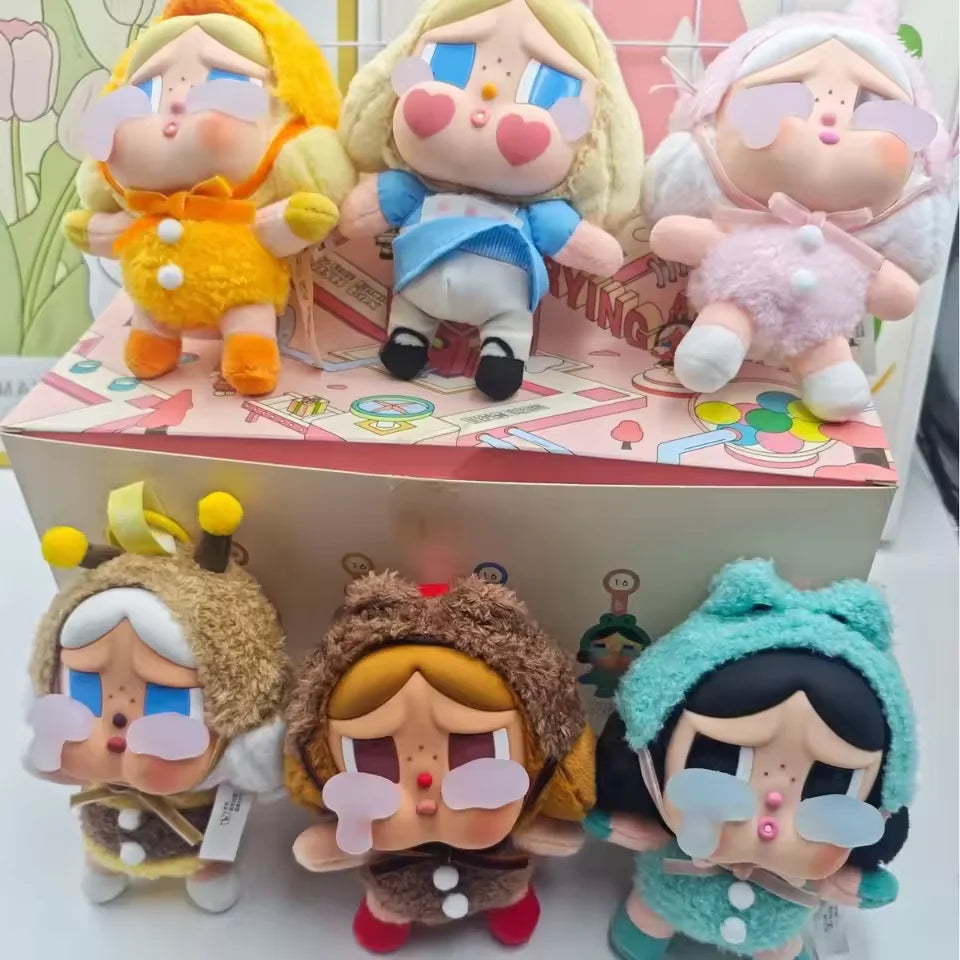 Boneco Labubu Original Crybaby Crying Again – Boneca em Caixa Surpresa com Rosto em Vinil | Pingente Chaveiro Kawaii | Brinquedo Misterioso Presente Perfeito