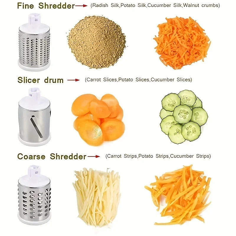 Cortador e Fatiador de Vegetais Manual Multifuncional