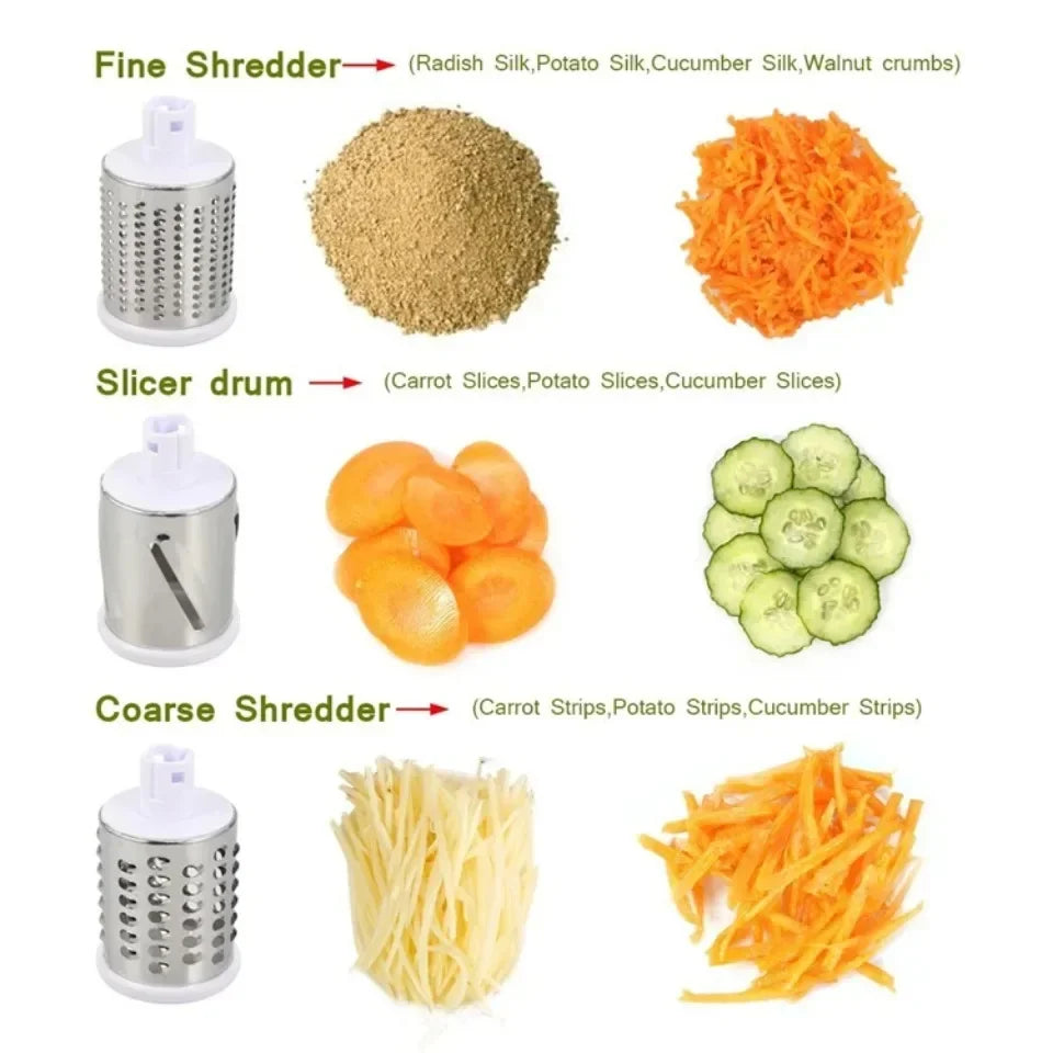 Cortador e Fatiador de Vegetais Manual Multifuncional