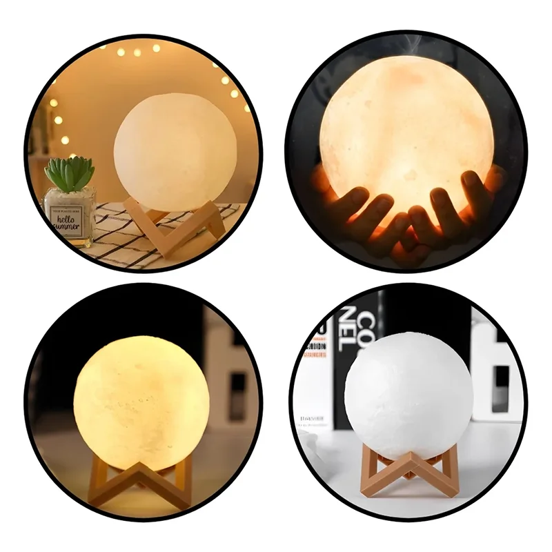 Luminária LED Livro – Luz da Lua Galáxia, Abajur de Lua Noturna, Presente de Aniversário para Menina, Menino, Decoração de Quarto, Iluminação Interna