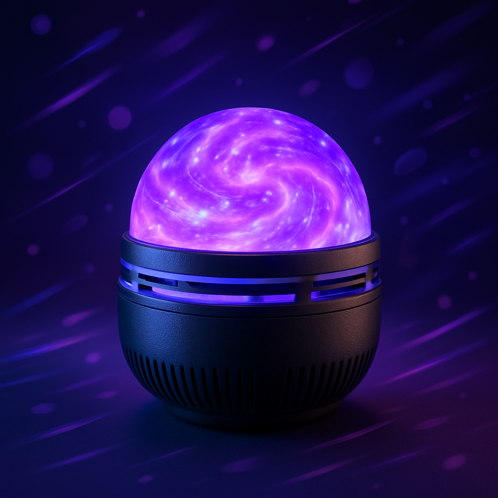 Luminária Projetora Galáxia Céu Estrelado – Luz Noturna LED com Controle Remoto, Sensor Sonoro, 7 Modos de Luz – Ideal para Quartos, Festas e Decoração