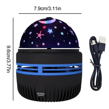 Luminária Projetora Galáxia Céu Estrelado – Luz Noturna LED com Controle Remoto, Sensor Sonoro, 7 Modos de Luz – Ideal para Quartos, Festas e Decoração