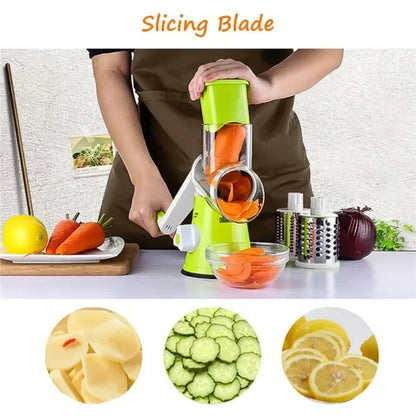 Cortador e Fatiador de Vegetais Manual Multifuncional