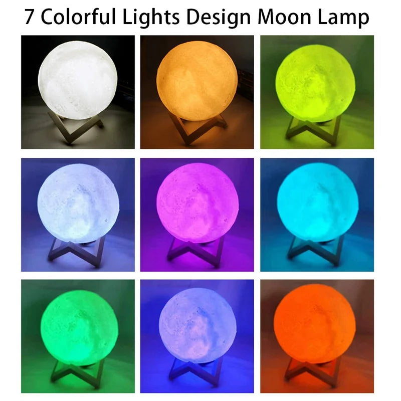 Luminária LED Livro – Luz da Lua Galáxia, Abajur de Lua Noturna, Presente de Aniversário para Menina, Menino, Decoração de Quarto, Iluminação Interna