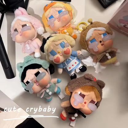 Boneco Labubu Original Crybaby Crying Again – Boneca em Caixa Surpresa com Rosto em Vinil | Pingente Chaveiro Kawaii | Brinquedo Misterioso Presente Perfeito