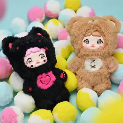 Boneco Labubu Série Nommi Loveliness Never End – Bonecos Anime Blind Box Kawaii | Brinquedos de Ação Fofinhos para Presente original