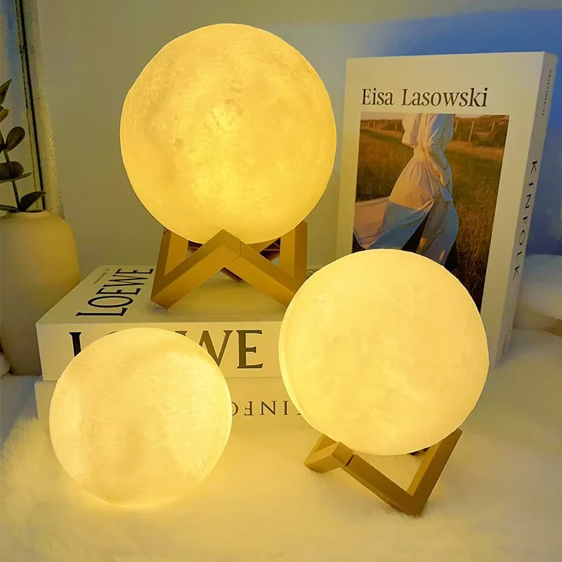 Luminária LED Livro – Luz da Lua Galáxia, Abajur de Lua Noturna, Presente de Aniversário para Menina, Menino, Decoração de Quarto, Iluminação Interna