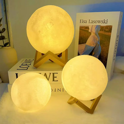 Luminária LED Livro – Luz da Lua Galáxia, Abajur de Lua Noturna, Presente de Aniversário para Menina, Menino, Decoração de Quarto, Iluminação Interna