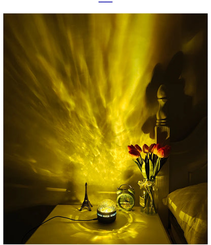 Luminária Projetora Galáxia Céu Estrelado – Luz Noturna LED com Controle Remoto, Sensor Sonoro, 7 Modos de Luz – Ideal para Quartos, Festas e Decoração