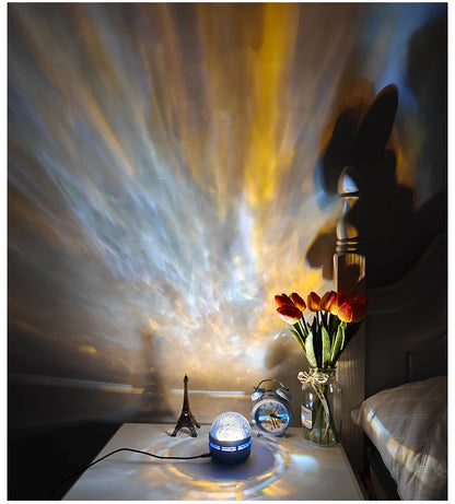 Luminária Projetora Galáxia Céu Estrelado – Luz Noturna LED com Controle Remoto, Sensor Sonoro, 7 Modos de Luz – Ideal para Quartos, Festas e Decoração