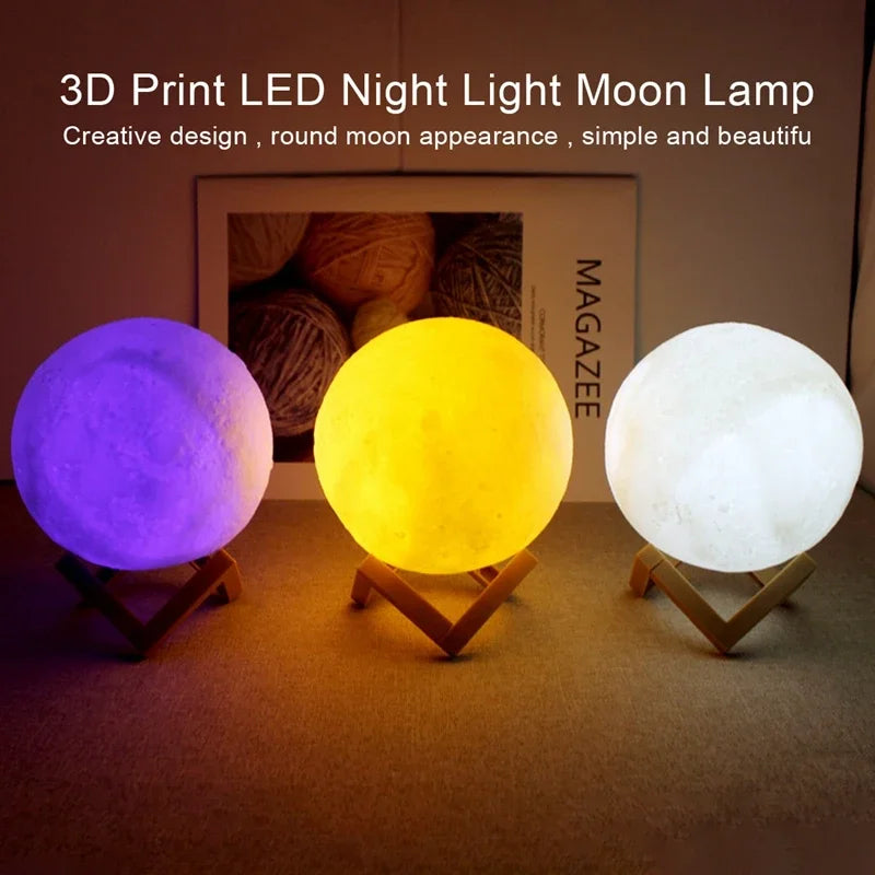 Luminária LED Livro – Luz da Lua Galáxia, Abajur de Lua Noturna, Presente de Aniversário para Menina, Menino, Decoração de Quarto, Iluminação Interna