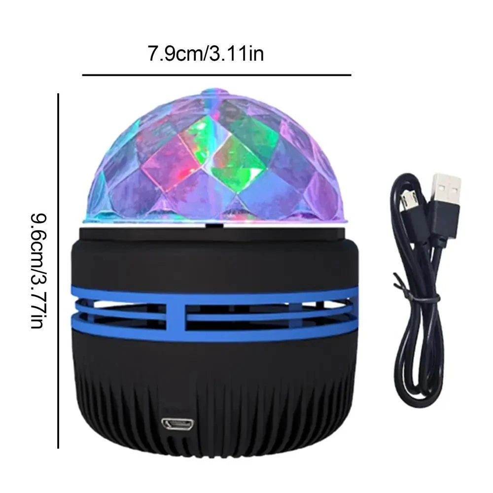 Luminária Projetora Galáxia Céu Estrelado – Luz Noturna LED com Controle Remoto, Sensor Sonoro, 7 Modos de Luz – Ideal para Quartos, Festas e Decoração