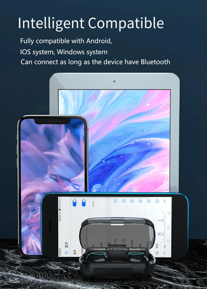 Fone de Ouvido Sem Fio TWS M10 com Cancelamento de Ruído, Microfone e Display LED - Ideal para Esportes e Uso Diário