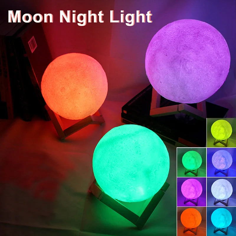 Luminária LED Livro – Luz da Lua Galáxia, Abajur de Lua Noturna, Presente de Aniversário para Menina, Menino, Decoração de Quarto, Iluminação Interna