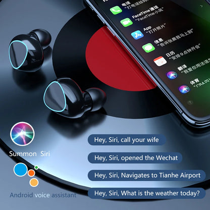 Fone de Ouvido Sem Fio TWS M10 com Cancelamento de Ruído, Microfone e Display LED - Ideal para Esportes e Uso Diário