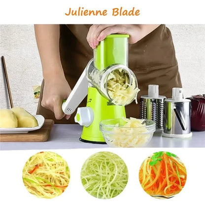 Cortador e Fatiador de Vegetais Manual Multifuncional