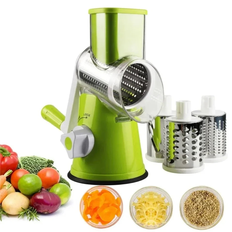 Cortador e Fatiador de Vegetais Manual Multifuncional