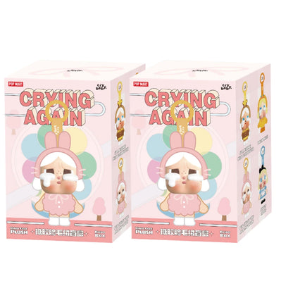 Boneco Labubu Original Crybaby Crying Again – Boneca em Caixa Surpresa com Rosto em Vinil | Pingente Chaveiro Kawaii | Brinquedo Misterioso Presente Perfeito
