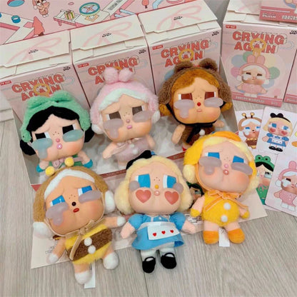 Boneco Labubu Original Crybaby Crying Again – Boneca em Caixa Surpresa com Rosto em Vinil | Pingente Chaveiro Kawaii | Brinquedo Misterioso Presente Perfeito