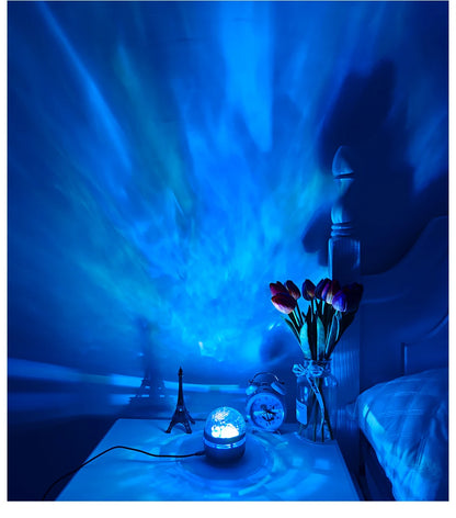 Luminária Projetora Galáxia Céu Estrelado – Luz Noturna LED com Controle Remoto, Sensor Sonoro, 7 Modos de Luz – Ideal para Quartos, Festas e Decoração