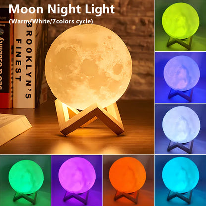 Luminária LED Livro – Luz da Lua Galáxia, Abajur de Lua Noturna, Presente de Aniversário para Menina, Menino, Decoração de Quarto, Iluminação Interna