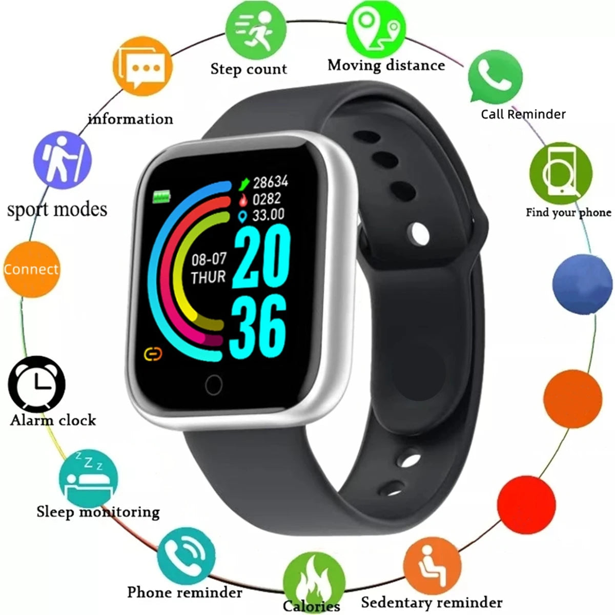 Smartwatch para Homens e Mulheres: Relógio Inteligente